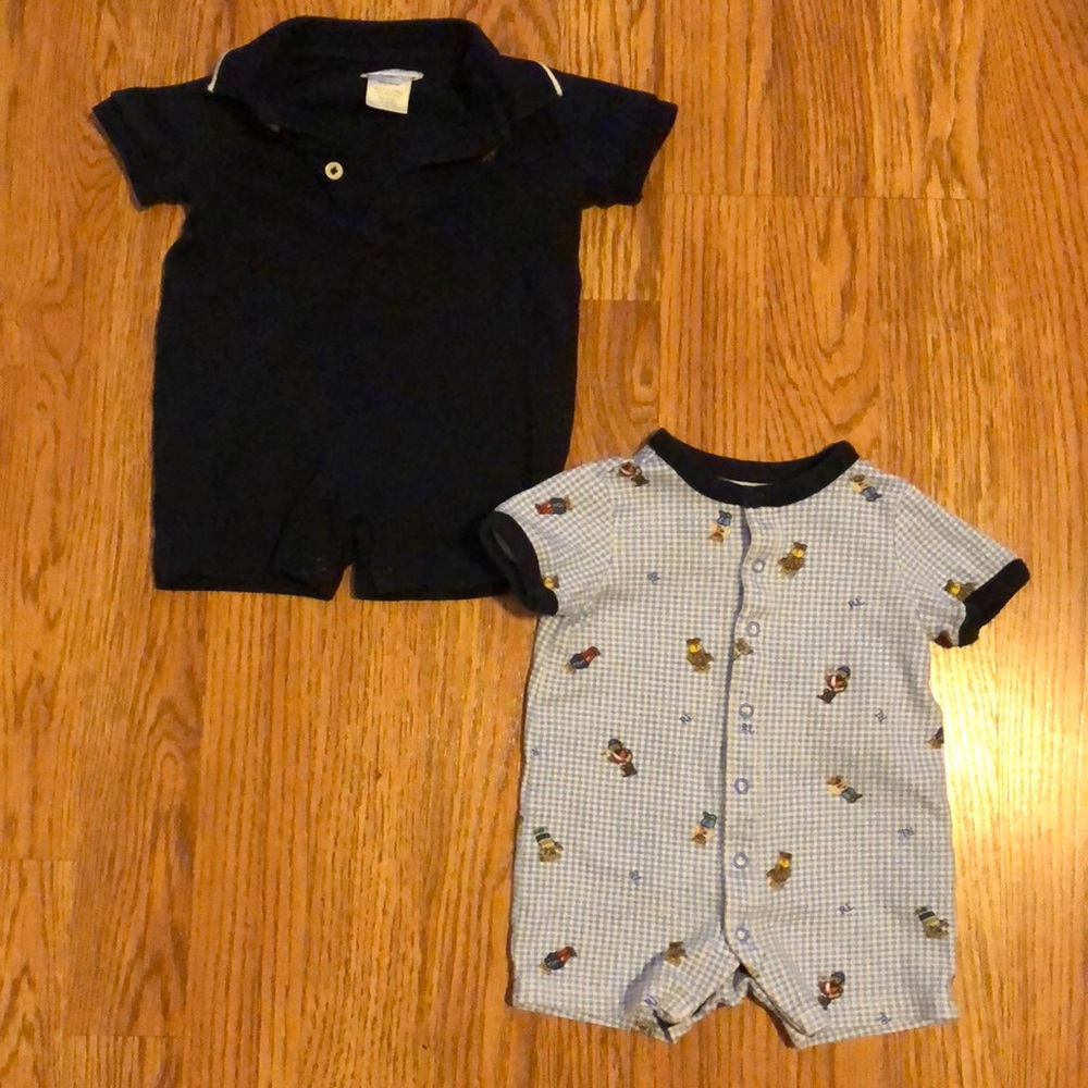 Polo ralph lauren baby shorts romper
